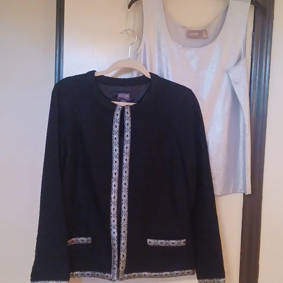 Chicos Addition formal jacket and tank - Picture 1 of 13
